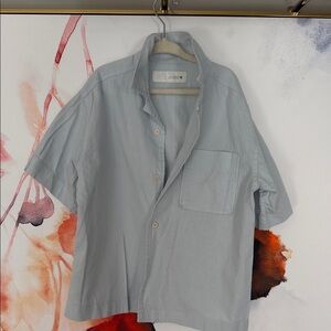 Zara Kid’s Light Blue Casual Button Down Shirt Size:6-7